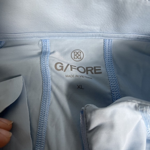 G/Fore Featherweight First Layer Zip Top Olive Womens XL Golf GFore UV Blue NWT - Picture 4 of 11